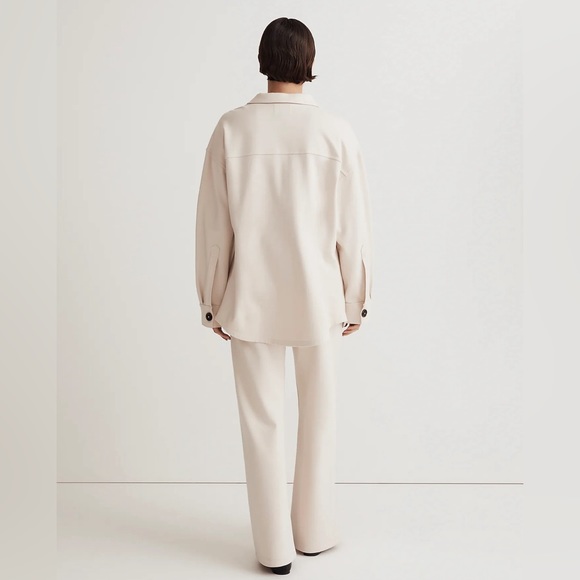 Madewell MWL Ponte Oversized Shirt Jacket Like New Size M - Picture 3 of 6